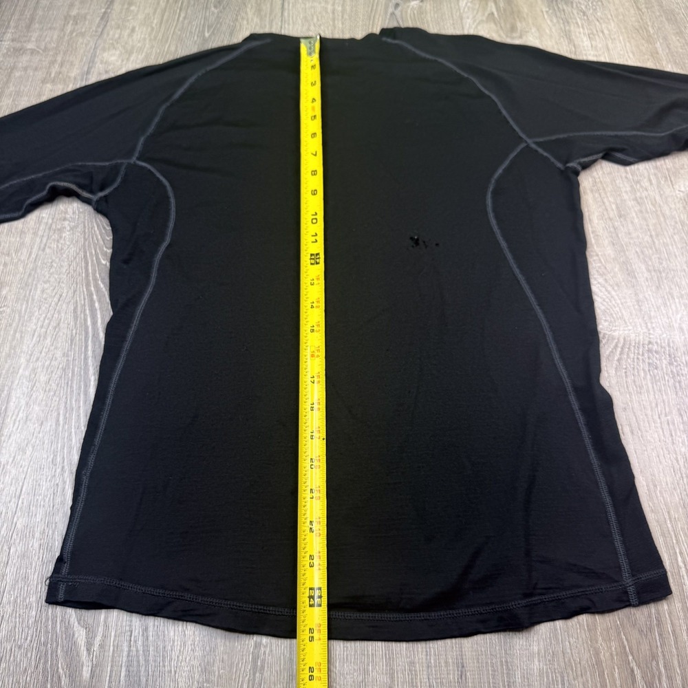 Smartwool Merino Wool Long Sleeve T-Shirt Baselayer Mens Size Medium Black - Picture 13 of 15